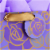 Large Gift Bag #50: Hallmark Large Gift Bag with Tissue Paper Purple Flowers Perspective: back