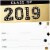 Graduation Invitations #72: Hallmark Graduation Invitations 2019 Black/Gold (20 Invites/Envelopes) Perspective: back