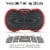 Wonder Maxi 3D Vibration Plate Exercise Machine w/ Dual Motor Oscillation, Red Perspective: back