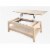 International Concepts Unfinished Bombay Coffee Table with Lift Top Perspective: back