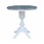 36 in. Counter Height Wood Dining Table with 12 in. Leaf in White/Heather Gray Perspective: back