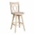 Double  X  Back Bar height Stool - With Swivel Seat - 30  Seat Height Perspective: back