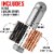 PRO BIKE TOOL Tubeless Tire Repair Kit - Titanium - MTB & Road Bicycle Tires Perspective: back