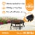 Endless Summer Brushed Copper Wood Burning Outdoor Fire Pit Perspective: back
