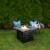 Endless Summer Charles 30 Inch Square Outdoor UV Printed LP Gas Fire Pit Table Perspective: back