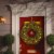24 in. Pre-Lit Downswept Douglas Wreath with Warm White LED Lights- National Tree Company Perspective: back