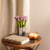 9 Mauve Tulip Bouquet Perspective: back