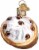 Old World Christmas Cannoli Glass Blown Ornament Perspective: back