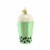 Old World Christmas Boba Tea Glass Pearl Mike Ornament 32534 Perspective: back