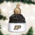Old World Christmas Hanging Glass Tree Ornament, Purdue University Beanie Perspective: back