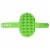Dog Cat Pet Grooming Brush Comb Hair Rubber Oval Strap Bath Handle Soft Scruber Perspective: back