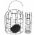 As Seen On TV Squirrel Proof Fat Ball Hanging Bird Feeder Perspective: back