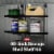 Keter 40 Inch All Weather Steel Reinforced Utility Storage Shed Shelf Kit, Black Perspective: back
