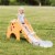 TR Layne Safe and Fun Giraffe Theme Toddler Slide, A Cute Kids Slide, Outdoor & Indoor Slide Perspective: back