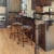 Costway Set of 2 24'' Swivel Bar Stool Leather Padded Dining Kitchen Pub Chair Backless Perspective: back