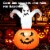Costway 6 FT Halloween Blow-up Inflatable Ghost in Pumpkin with LED Bulbs Yard Decoration Perspective: back