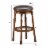 Costway Set of 4 29'' Swivel Bar Stool Leather Padded Dining Kitchen Pub Chair Backless Perspective: back