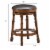 Costway Set of 4 24'' Swivel Bar Stool Leather Padded Dining Kitchen Pub Chair Backless Perspective: back