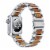 Wallace Silver Stainless Steel & Wood Band for Apple Watch 1,2,3,4,5,6 & SE - Size 38mm/40mm Perspective: back