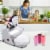 Costway Electric Ice Crusher Shaver Machine Snow Cone Maker Shaved Ice 143 lbs Perspective: back