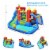 Costway Inflatable Bouncer Water Climb Slide Bounce House Splash Pool w/ Blower Perspective: back