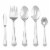 Hampton Forge Victoria Flatware Set - Silver Perspective: back