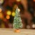 Vickerman 5  Green Bottle Brush Artificial Mini Pine Christmas Tree - Unlit Perspective: back