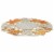 Heritage Lace 12 White and Beige Embroidered Fall Leaf Thanksgiving Doily Perspective: back