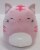 Squishmallows Cat Plush - Pink Perspective: back