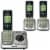 3-Handset DECT 6.0 Expandable Speakerphone with Caller ID Perspective: back