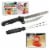 Deli Pro Knife and Fork with Slicing Guide Perspective: back