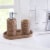 VCNY Home Resin Bathroom Accessory Set - Woven Perspective: back