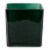 CBK Winter Blooming Cube Square Glass Vase - Red / Green Perspective: back