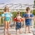 Airhead Water Otter Elite Kids Child Life Jacket Vest with Arm Bands, Treasure Perspective: back