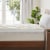 3-Inch Mattress Topper Pillowtop Feather Bed White Goose Feather Cotton Fabric Perspective: back