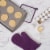 Design Imports CAMZ33281 Eggplant Terry Oven Mitt - Set of 2 Perspective: back