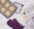 Design Imports CAMZ33326 Eggplant Windowpane Terry Dishtowel Set - Set of 4 Perspective: back