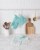 Design Imports CAMZ33328 Aqua Windowpane Terry Dishtowel Set - Set of 4 Perspective: back