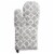 Design Imports CAMZ38478 Lattice Oven Mitt & Potholder Set - Gray Perspective: back