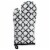 Design Imports CAMZ38496 Lattice Oven Mitt & Potholder Set - White Perspective: back