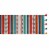 European Soaps Tasseled Table Runner - Picante Stripe Perspective: back
