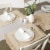 DII Variegated Taupe Fringe Placemat (Set of 6) Perspective: back