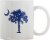 South Carolina Ceramic Coffee Mug - White Perspective: back