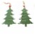 Christmas Tree/Sleigh Garland Metal Primitive Looking Snow 158786 Perspective: back