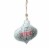 Midwest 14  Silver and Red 'Believe' Onion Wall Hanging Christmas Ornament Perspective: back