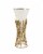 Opaque Glass Vase on Gold Twig Base Perspective: back