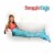 Snuggie Tails Blanket -  Rainbow Mermaid - Adult Perspective: back