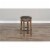 Sunny Designs Doe Valley 30  Wood Backless Swivel Barstool in Taupe Brown Perspective: back