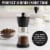 Primula® Black Manual Coffee Grinder Perspective: back