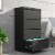 AOBABO 4 Drawer Lateral File Cabinet w/ Lock for Letter/Legal Size Paper, Black Perspective: back